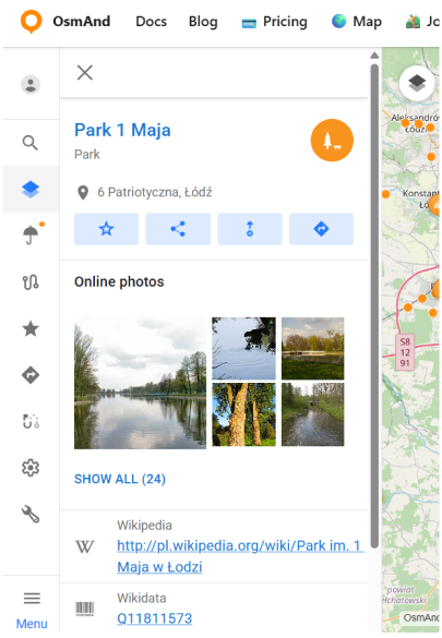 قائمة نقاط الاهتمام