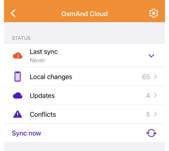 Changes OsmAnd Cloud