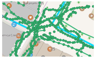 Mapillary plugin points on the map Android
