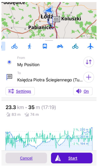 Navigation screen iOS 3