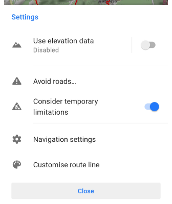 Plan a route android