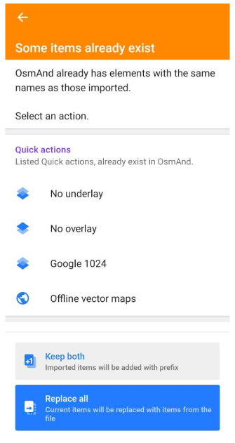 Profiles Actions Import 1 Android