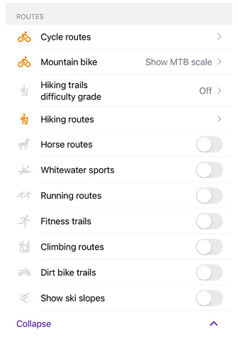 Configurer la carte iOS