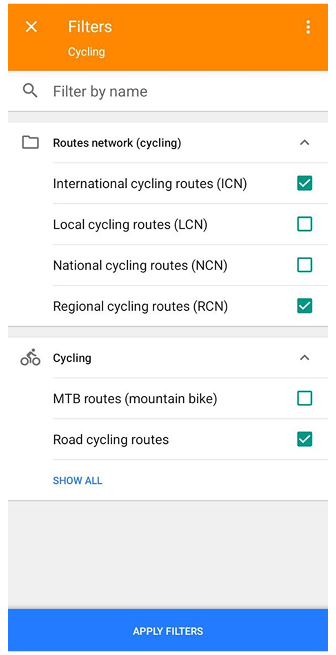 Itinéraires sur le terrain