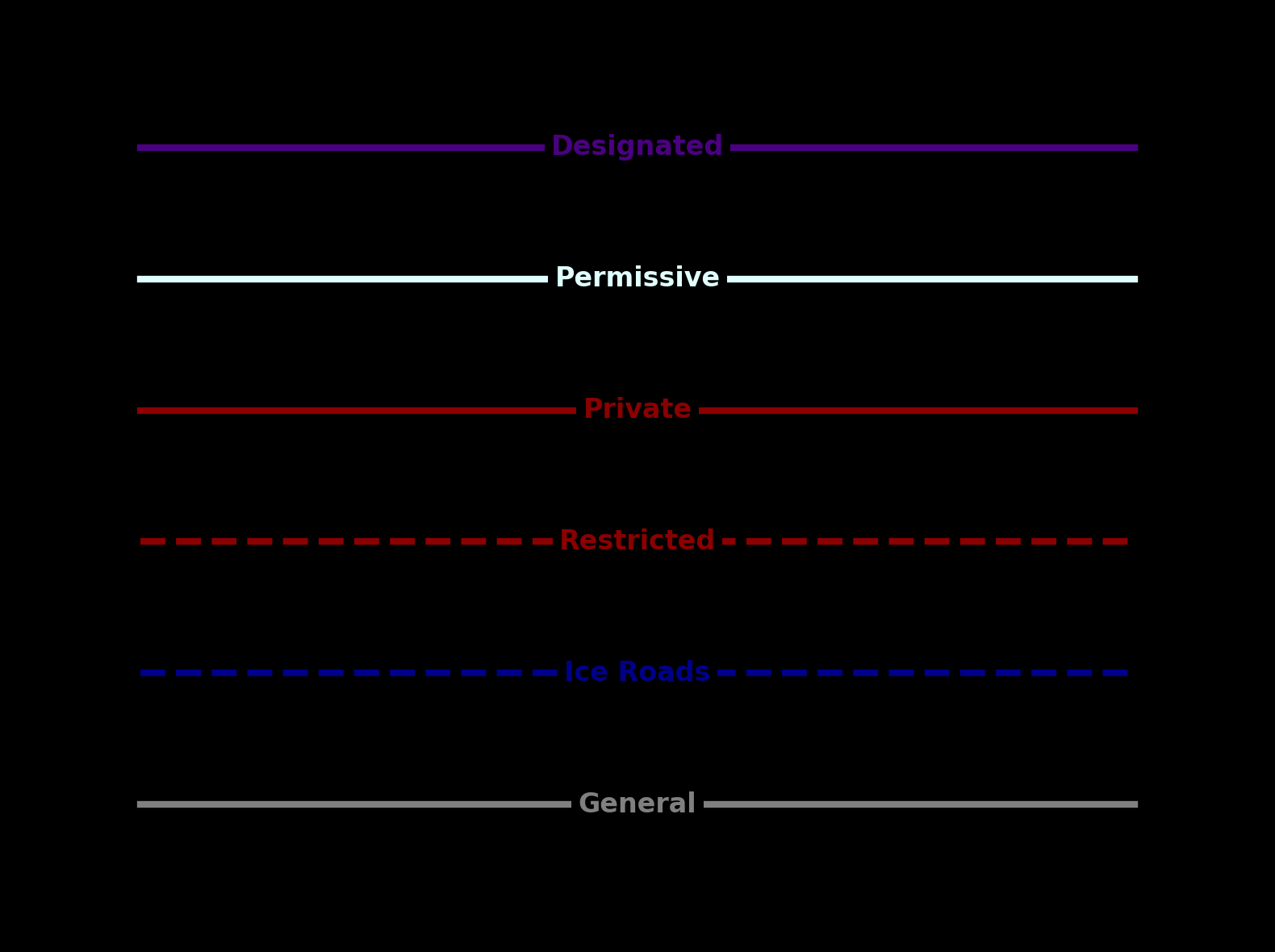 Stile di mappa per motoslitta: Modalità notte
