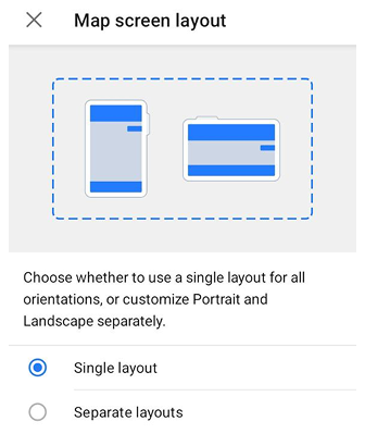Layout da Tela do Mapa