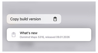 قائمة الخرائط على iOS