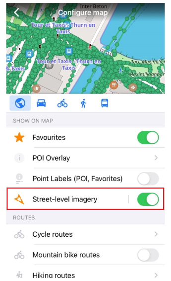 Mapillary plugin iOS
