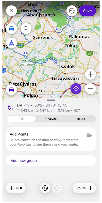 Plan a route ios