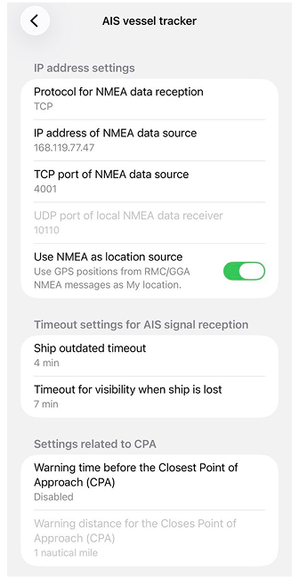 AIS vessel tracker