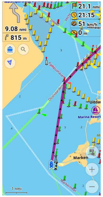 Boat Navigation screen Android