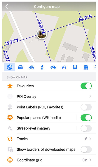 Configure map android