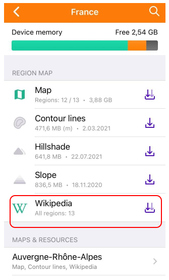 Download Wikipedia in iOS