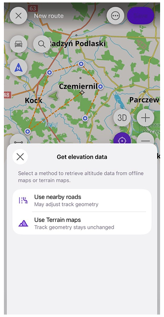 Elevation data iOS