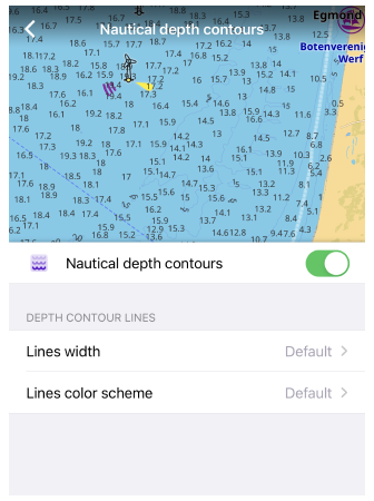 Depth contours in iOS