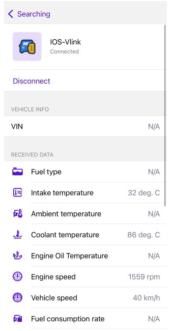 OBD settings