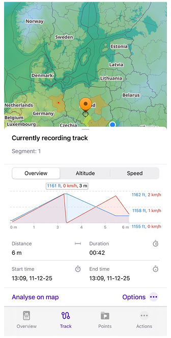 Finish recording in iOS