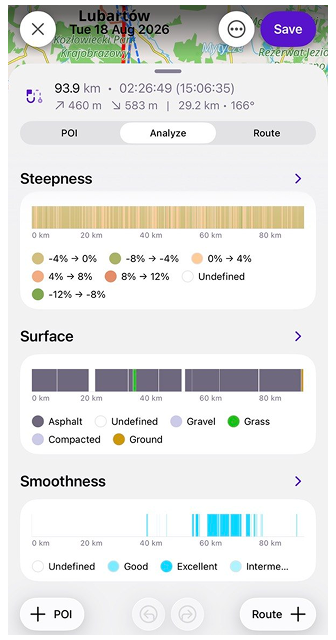 Plan a route snap-road-ios