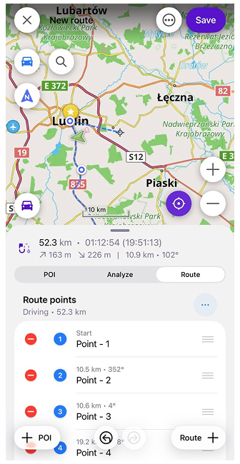 Plan a route ios