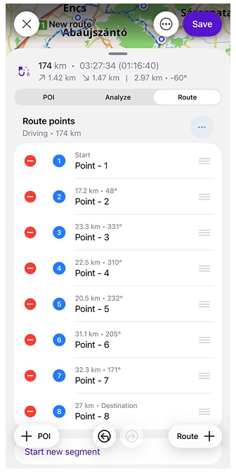 Plan a route ios