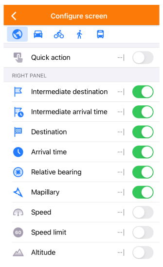 Bildschirm konfigurieren iOS