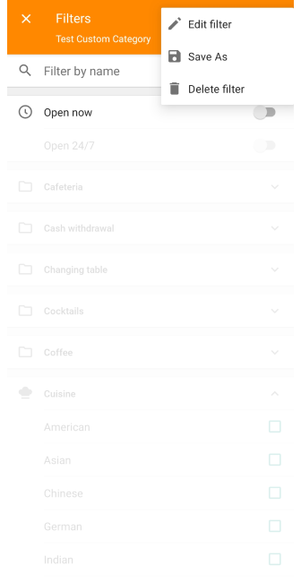 Benutzerdefinierte POI löschen Android