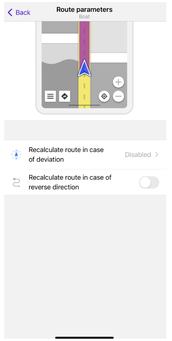 Direktpunkt-Routing-Einstellungen iOS