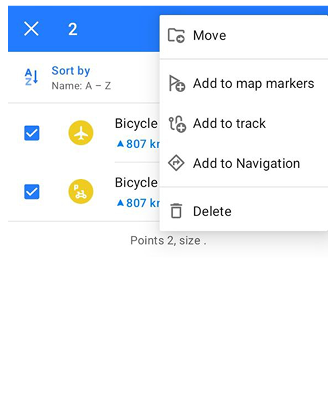 Favoritenaktion Löschen Android