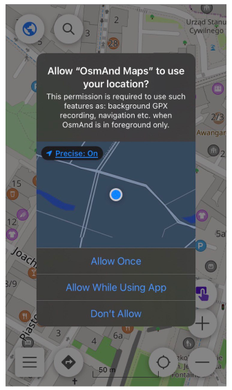 Präziser Standort iOS