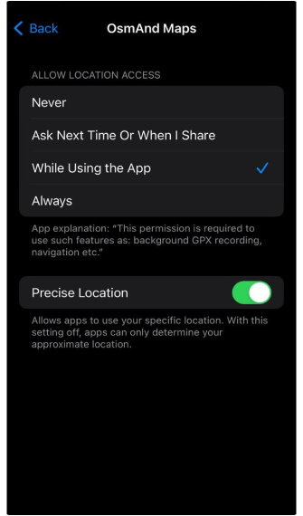 Präziser Standort iOS