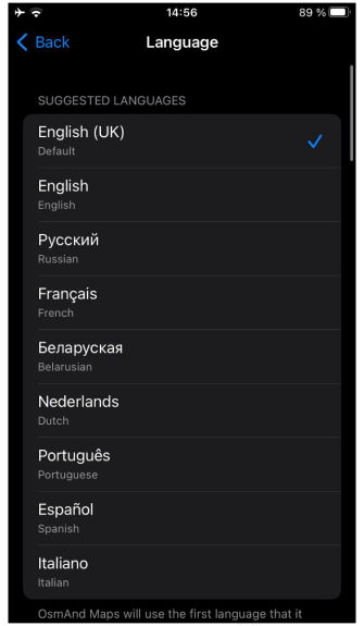 Allgemeine Einstellungen Sprache iOS