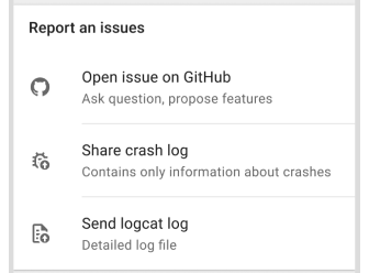 Offline-Hilfe Android-Screenshot