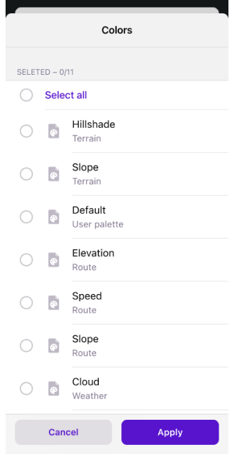 Profile Aktionen Export iOS