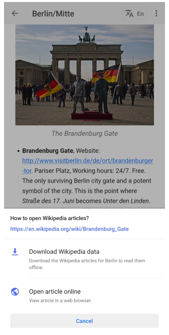 Reiseführer mit Wikipedia kombinieren 2