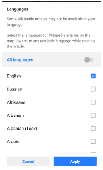 Définir une langue préférée sur Android