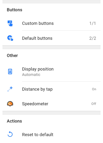 Menu de l&#39;écran de configuration
