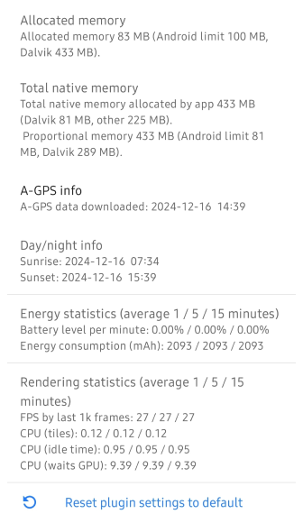 Paramètres de développement Android