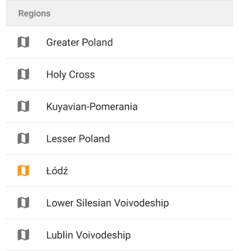 Téléchargement de courbes de niveau Android