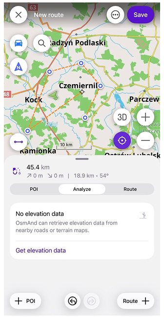 Données d'altitude iOS
