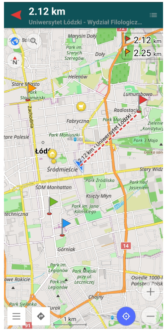 Différence marqueur navigation Android