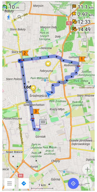 Différence marqueur navigation Android