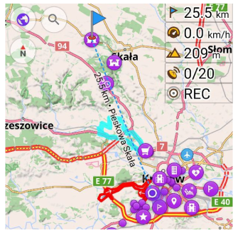Marqueur de navigation Android