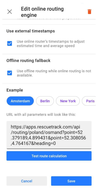 Routage GPX personnalisé Android 1
