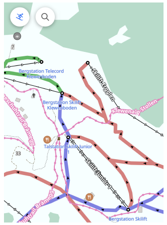Style de carte du plugin Cartes de ski sous iOS