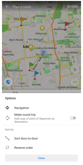 Tri alternatif des marqueurs Android 3