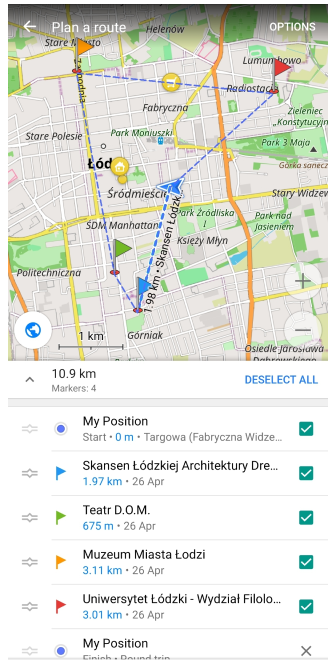 Tri alternatif des marqueurs Android 4