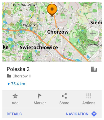 Rechercher une rue Android
