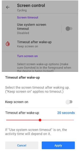Délai d&#39;expiration après le réveil Android