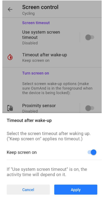 Délai d&#39;expiration après le réveil Android