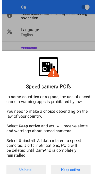 Synchronisation des annonces de navigation vocale Android